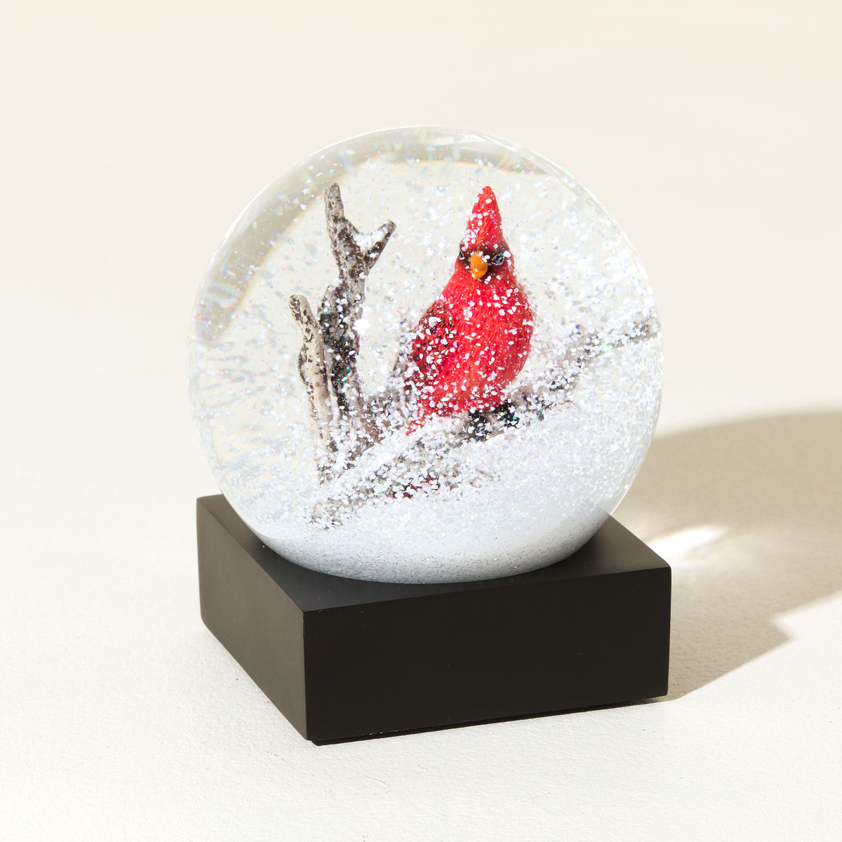 Comforting Cardinal Snow Globe
