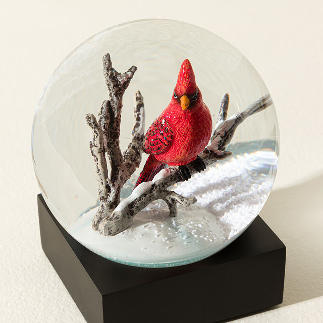 Comforting Cardinal Snow Globe