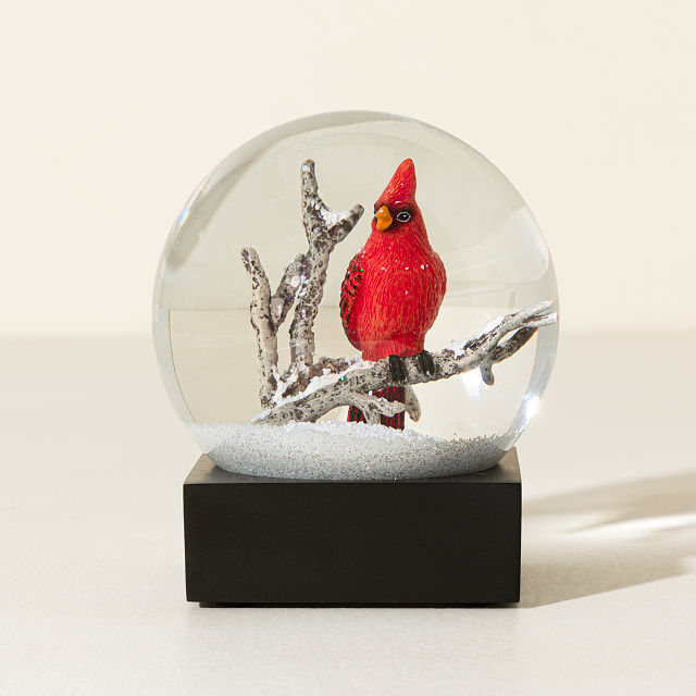 Comforting Cardinal Snow Globe