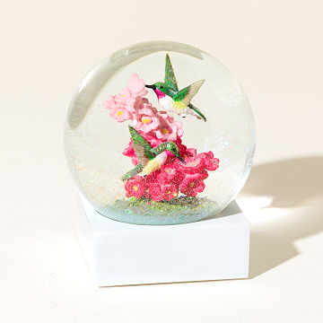 Hummingbirds in Harmony Snow Globe