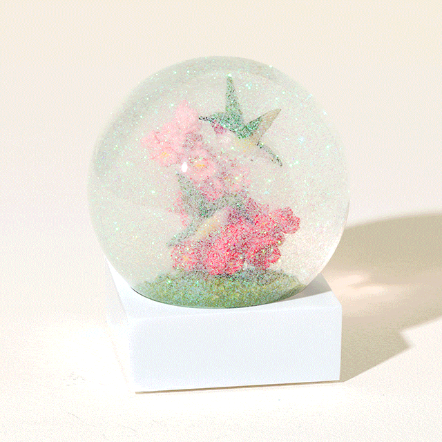 Hummingbirds in Harmony Snow Globe