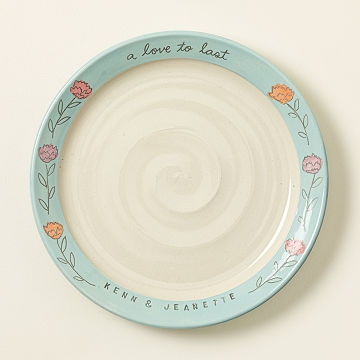 Lasting Love Personalized Ceramic Platter