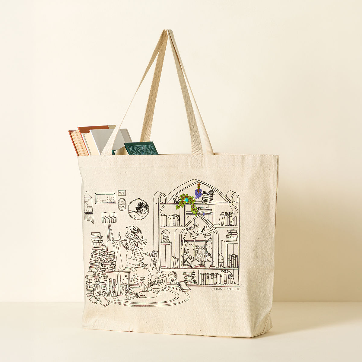 Stitch At Your Own Pace Book Dragon Tote