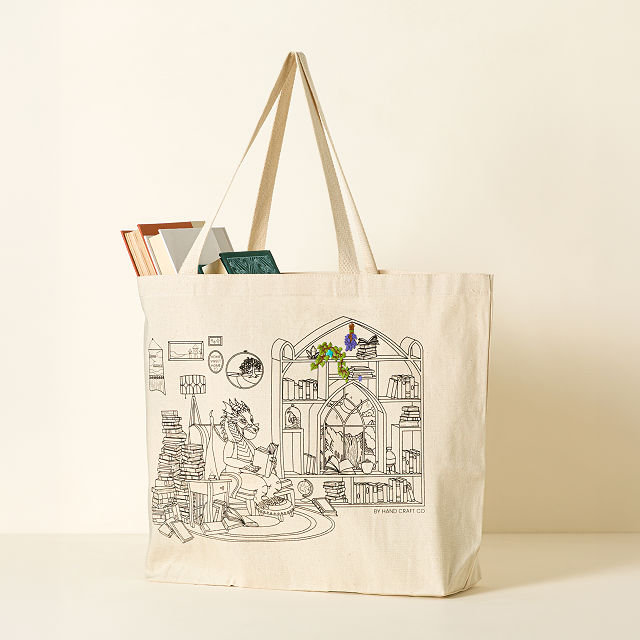 Stitch At Your Own Pace Book Dragon Tote