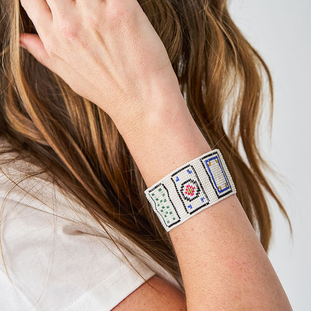 Mahjong Beaded Bracelet