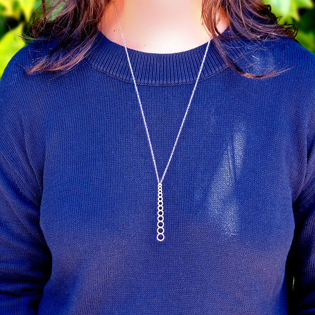 Knitter's Needle Gauge Necklace