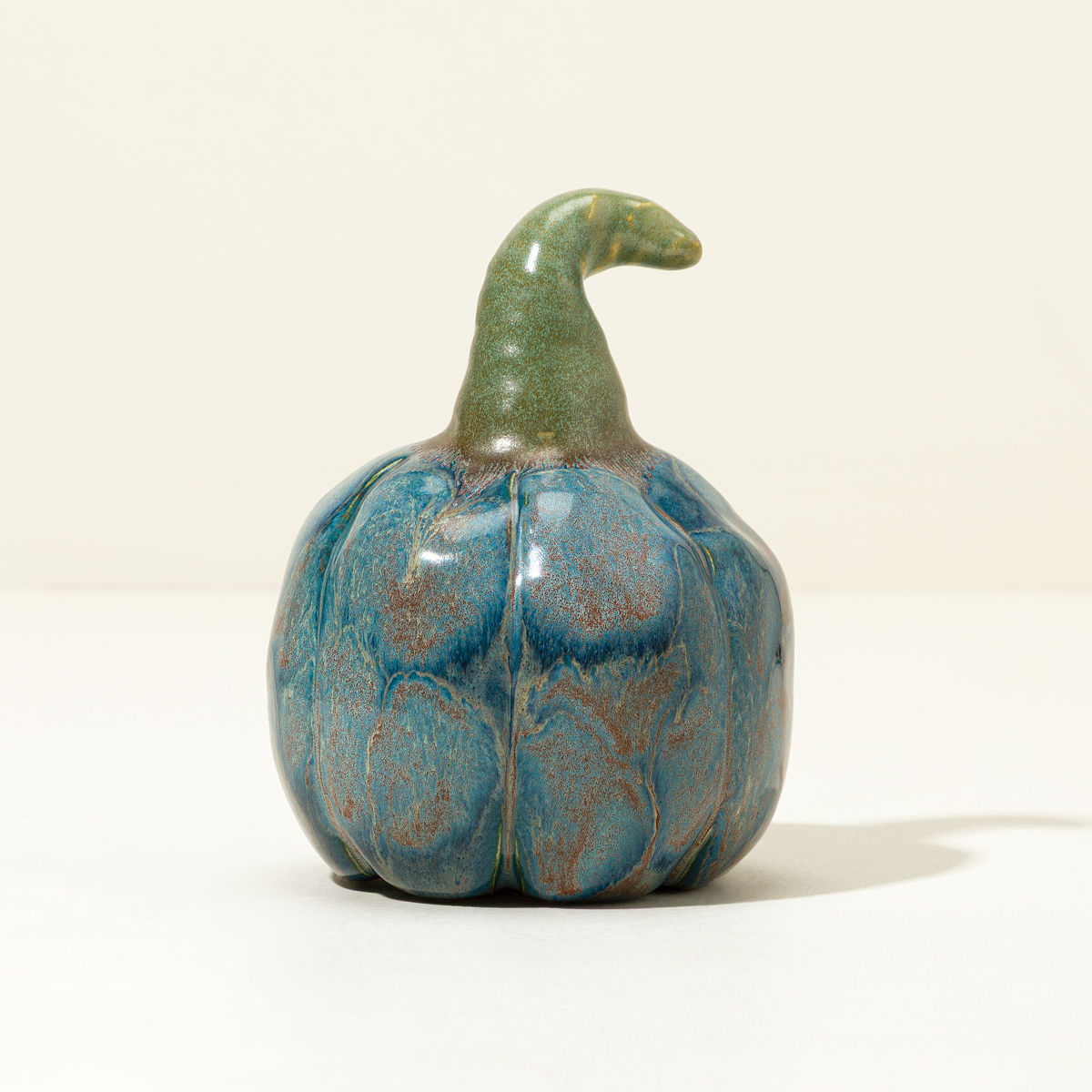 Artisan Ceramic Pumpkin - Morning Mist
