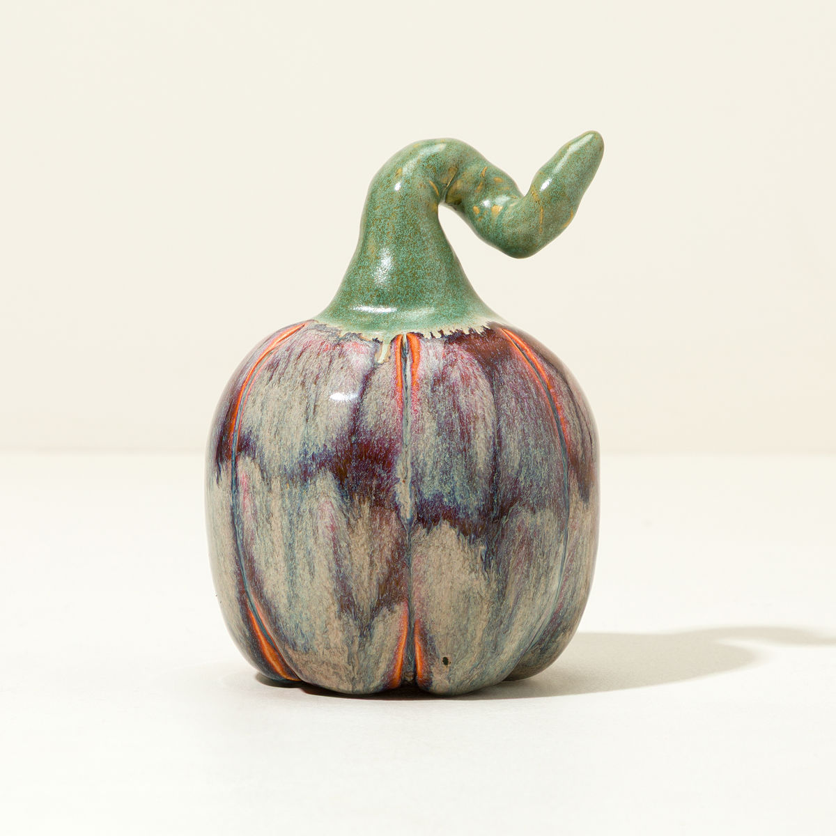 Artisan Ceramic Pumpkin - Autumn Ember
