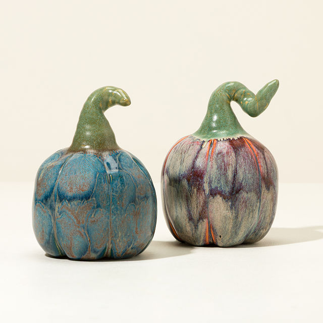 Artisan Ceramic Pumpkin