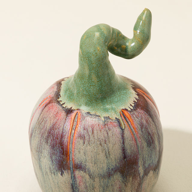 Artisan Ceramic Pumpkin