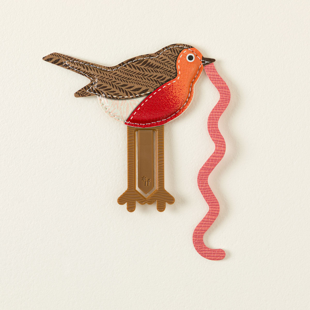 Early Bird Bookworm Buddy Bookmark - Robin