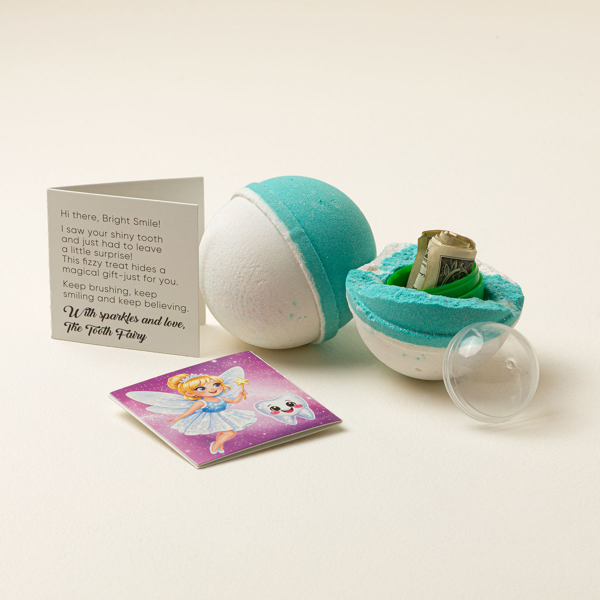 Mystery Tooth Fairy Prize Bath Bombs - Set of 2