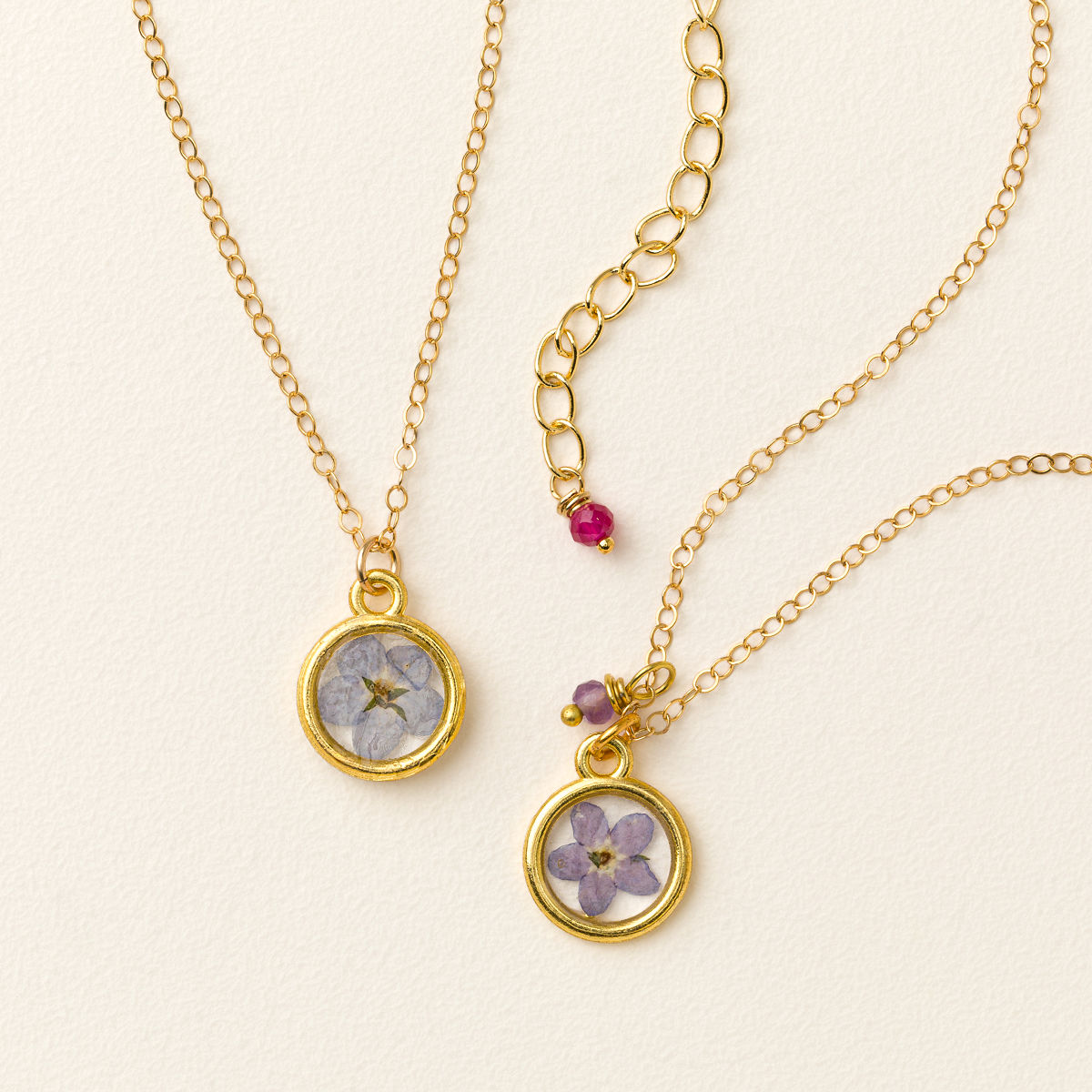 Forever Preserved Forget-Me-Not Necklace
