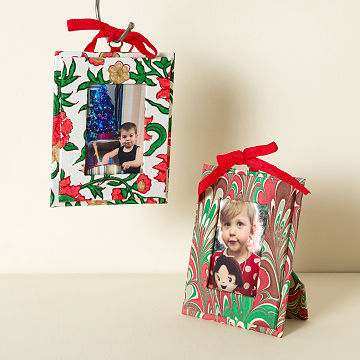 Hand-Printed Picture Frame Ornament