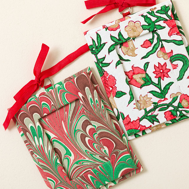 Hand-Printed Picture Frame Ornament