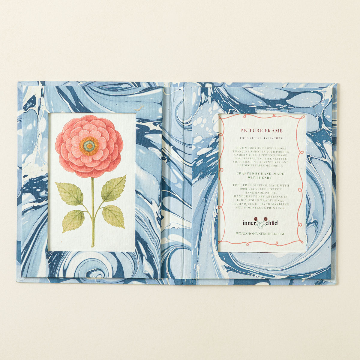 Ocean Waves Photo Frame - 4 x 6 Folding Frame