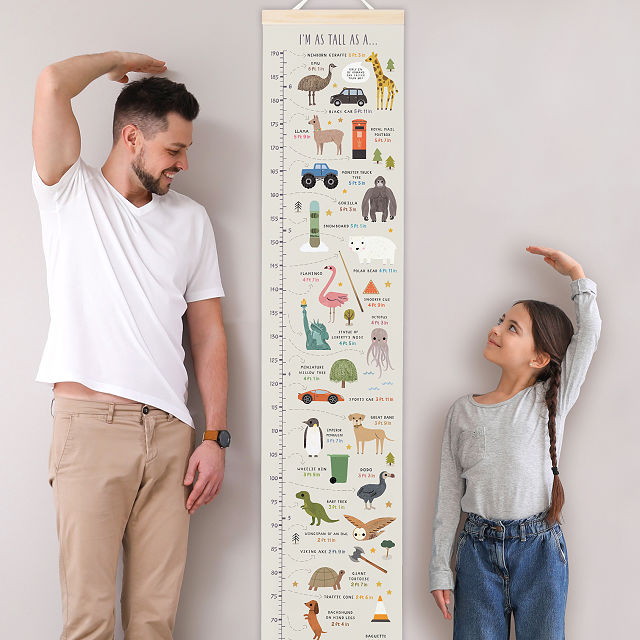 Family As Tall As Canvas Growth Chart