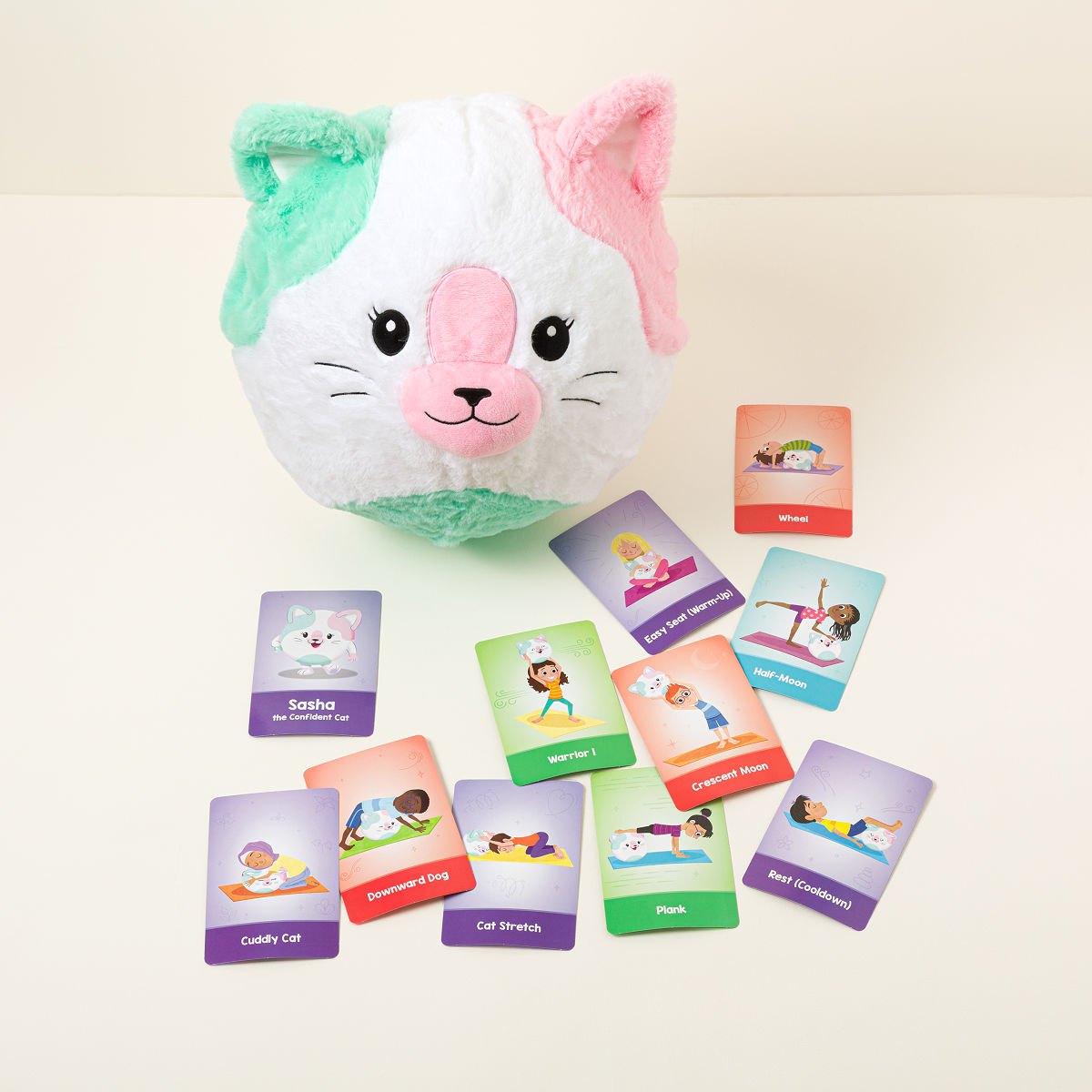 Plush Yoga Ball Buddy - Cat