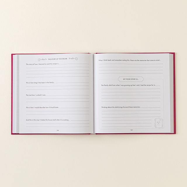 Prompted Family Recipe & Memory Book