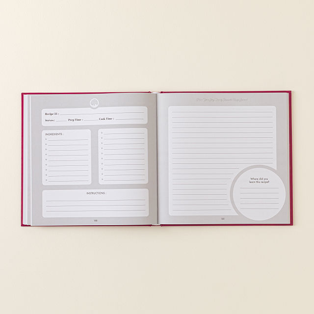 Prompted Family Recipe & Memory Book