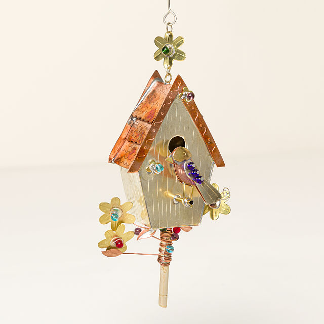 Garden Icons Beaded Metal Ornaments