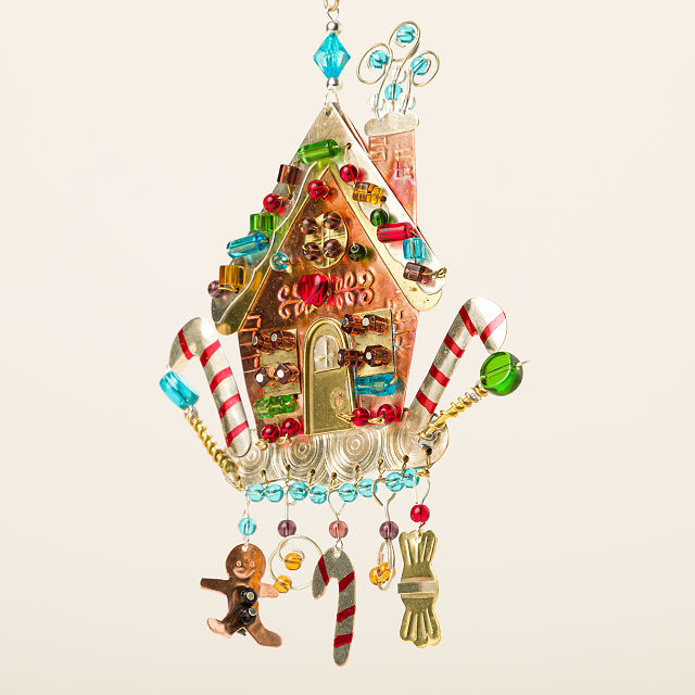 Holiday Icons Beaded Metal Ornaments