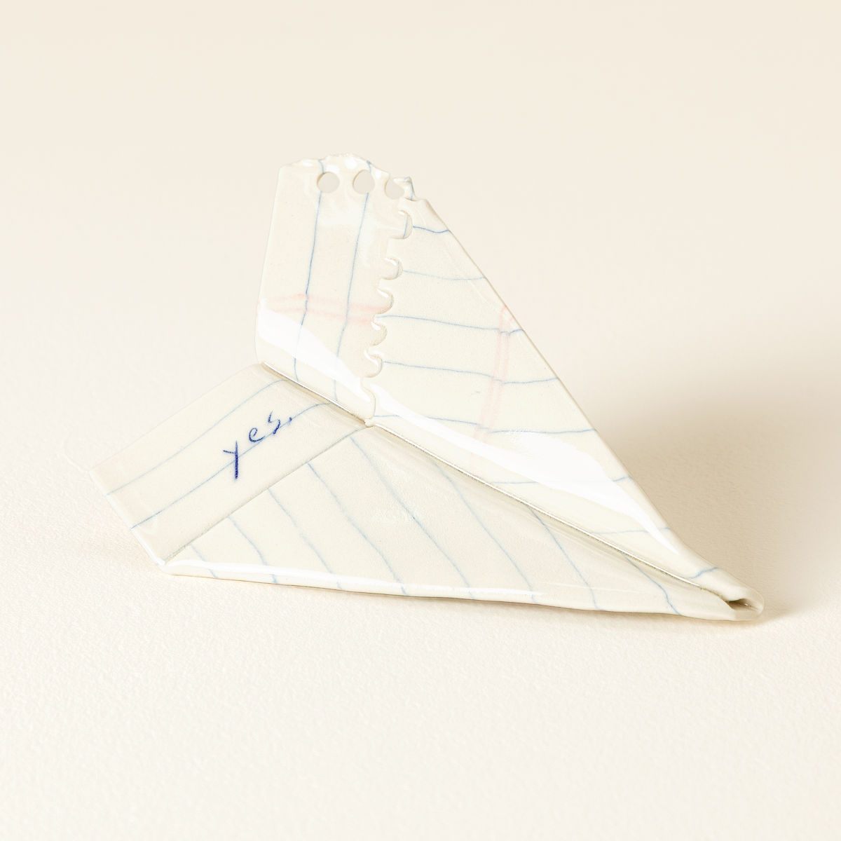 Passed Notes Ceramic Sculptures - Paper Plane