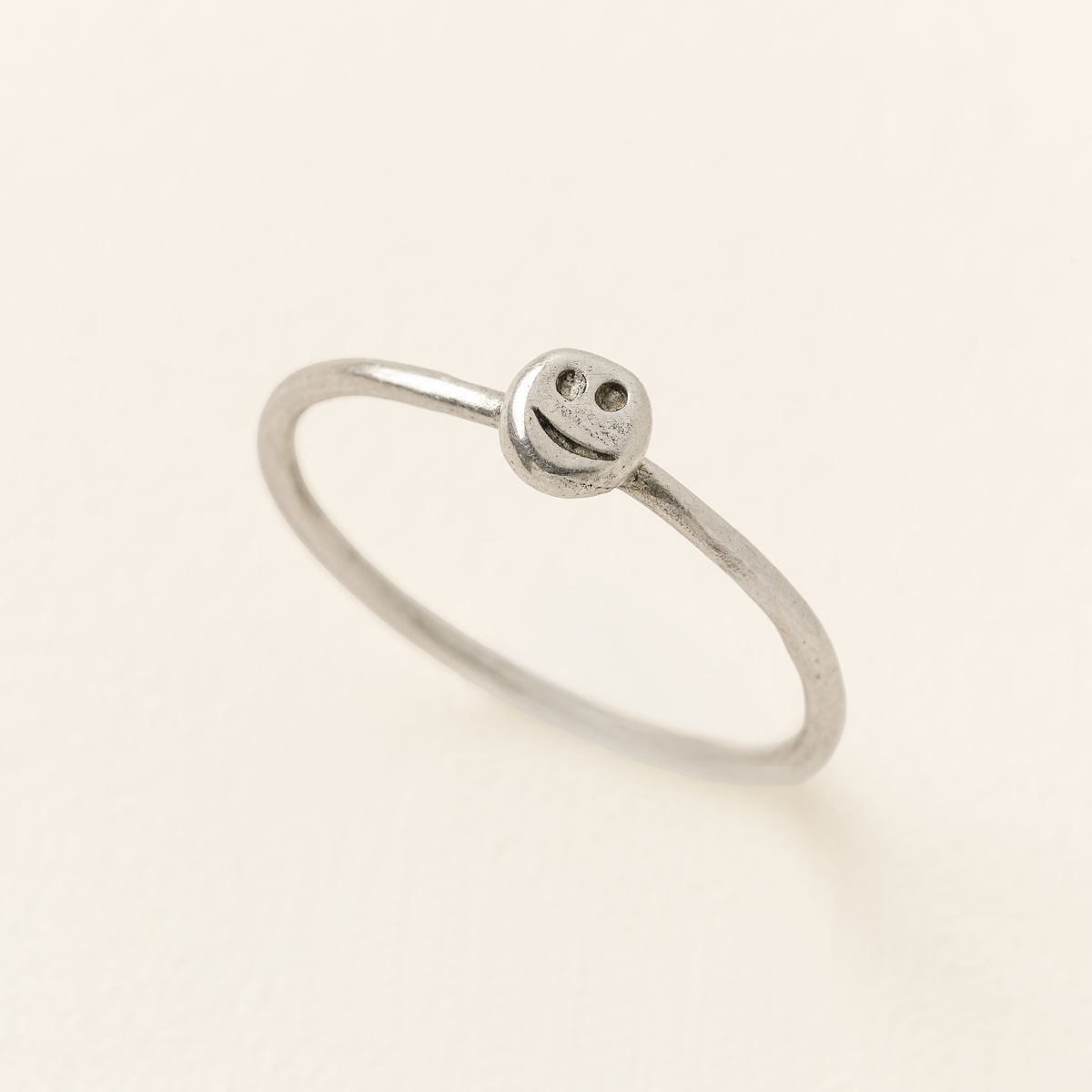 Handmade Happy, Sad, Meh Rings - Happy