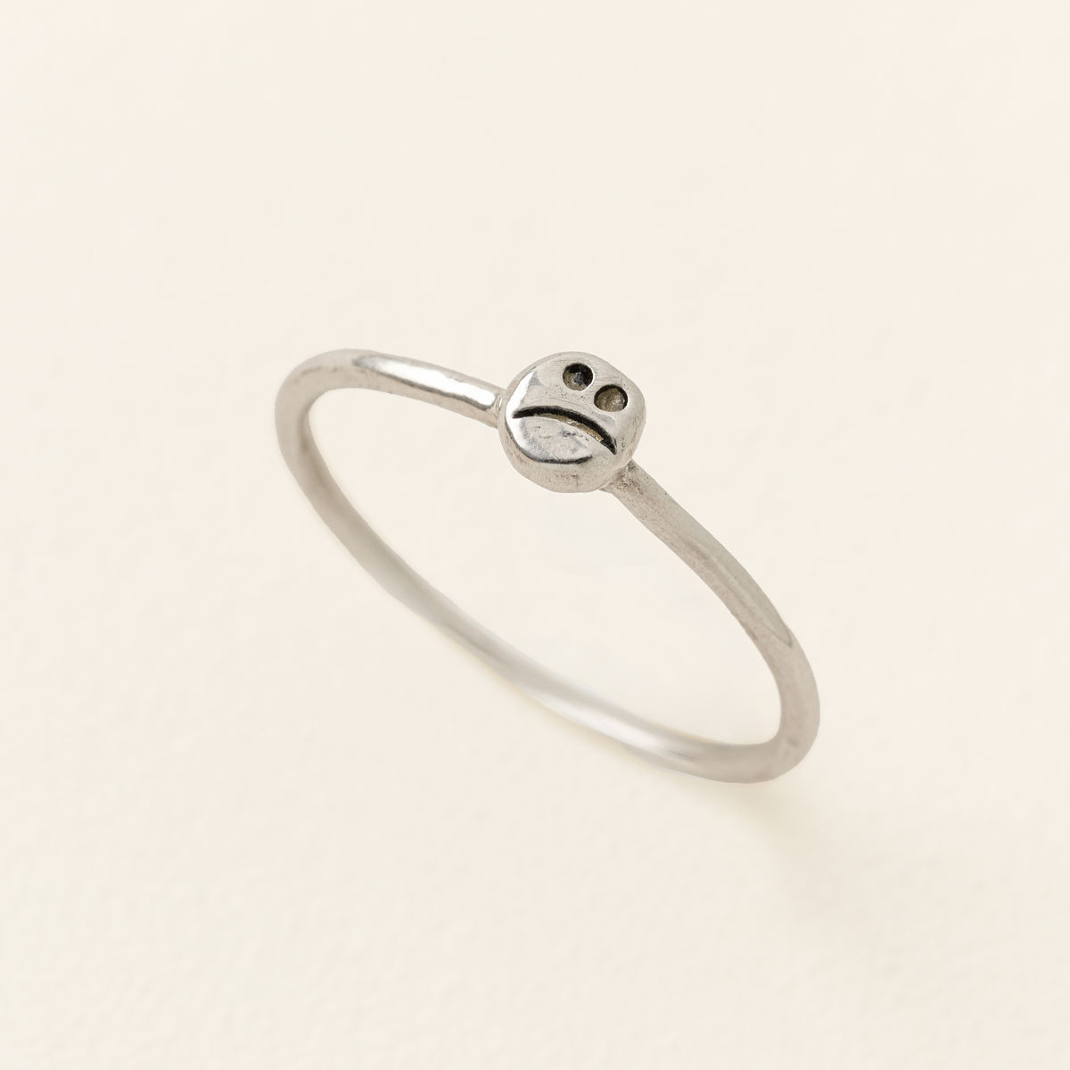 Handmade Happy, Sad, Meh Rings - Sad