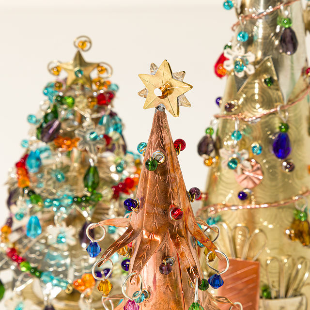 Cheerful Charms Christmas Trees