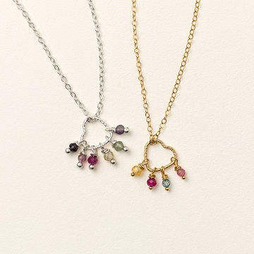 Custom Close to Your Heart Birthstone Necklace