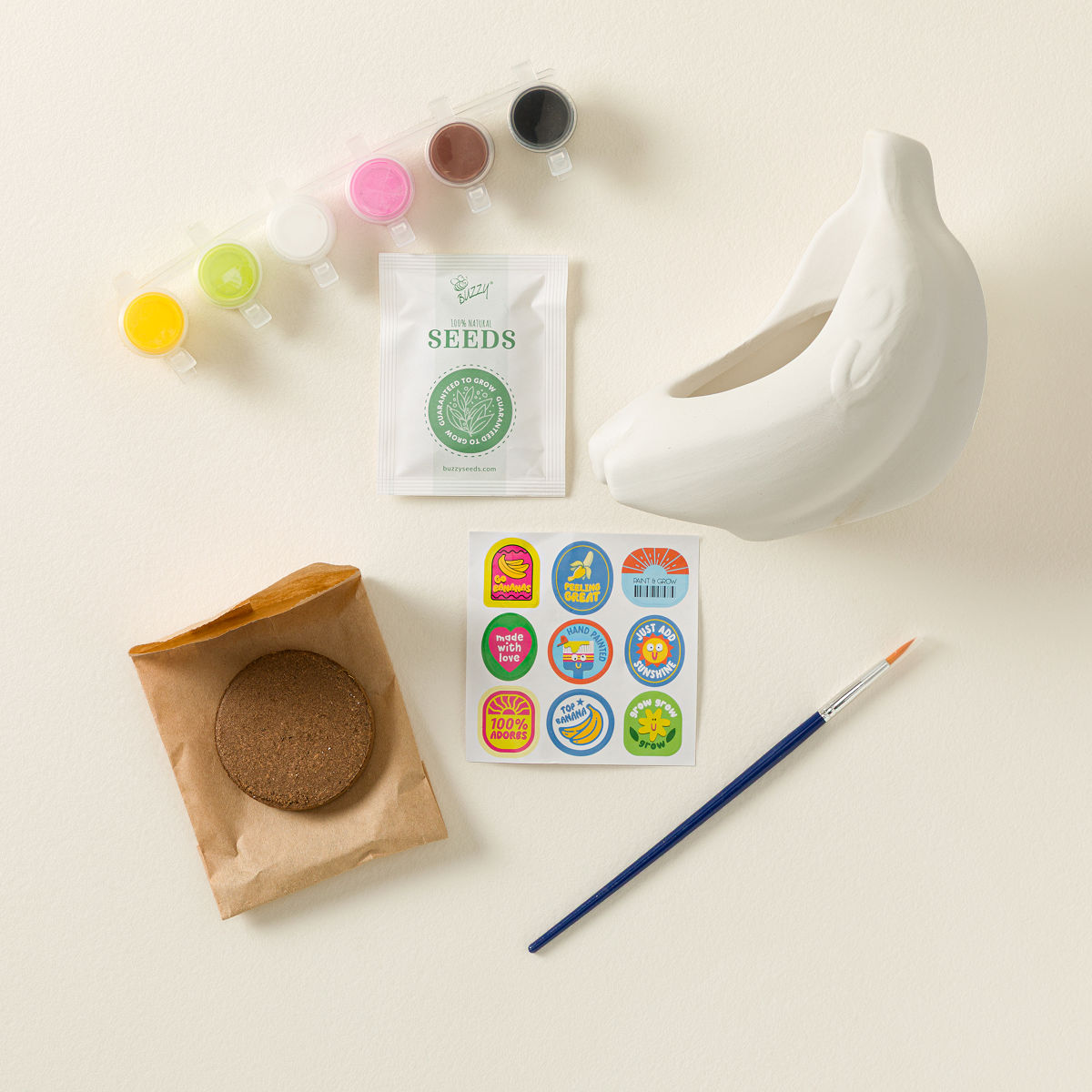 Fruit Buddies Paint & Grow Set - Banana