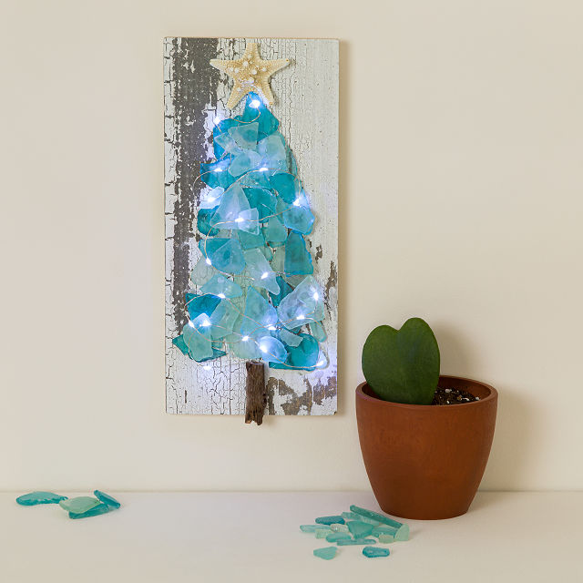 Twinkling Sea Glass DIY Christmas Tree Kit