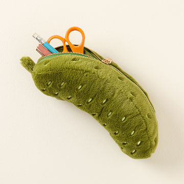 Peter Picked a Plush Pickle Pencil Pouch