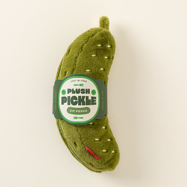 Peter Picked a Plush Pickle Pencil Pouch