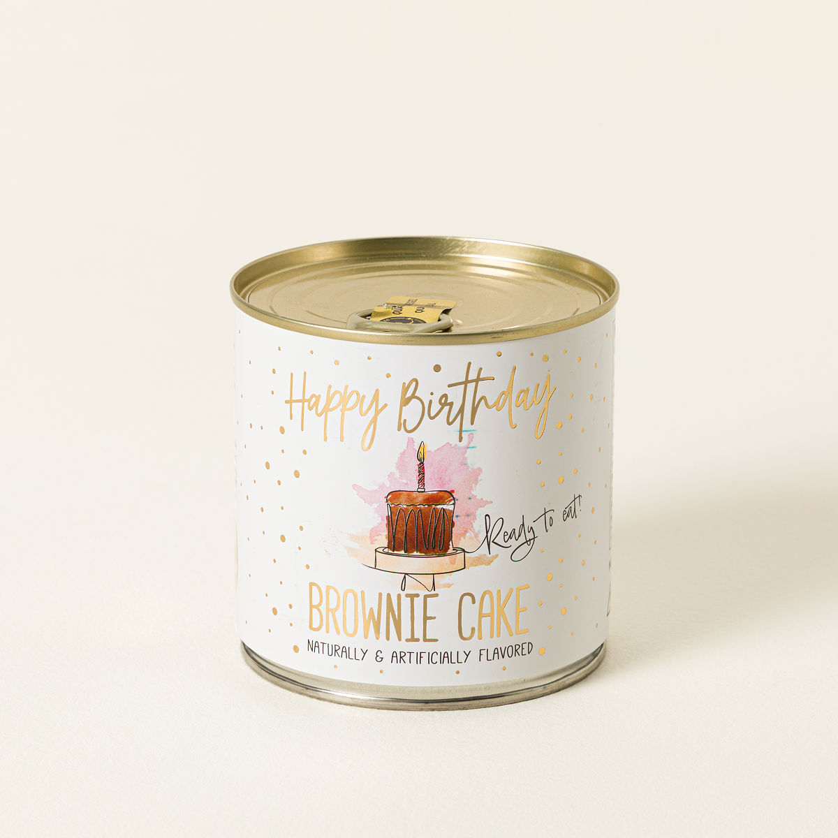 Birthday Cake in a Can - Brownie Cake