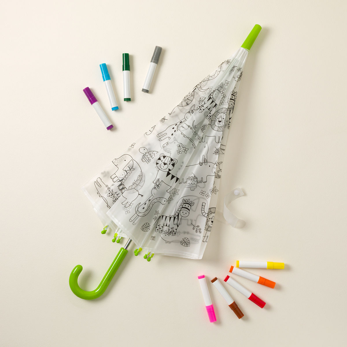 Color Your Own Umbrella - Jungle