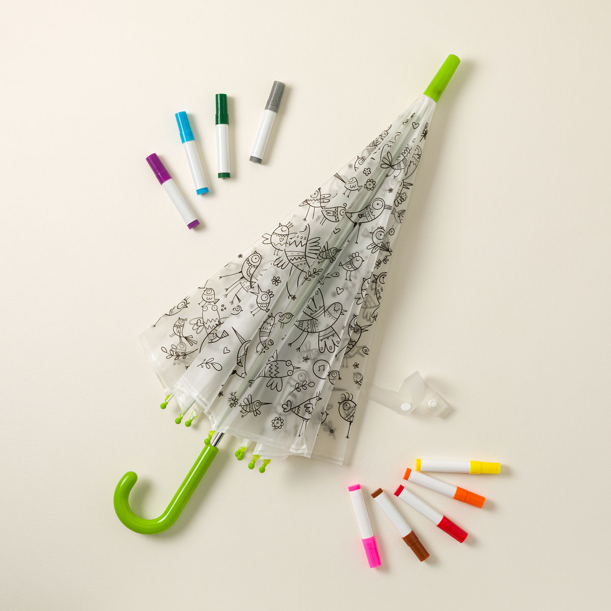 Color Your Own Umbrella - Birds