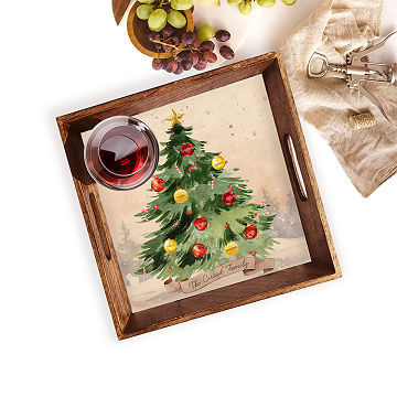Personalized Family Christmas Tree Tray