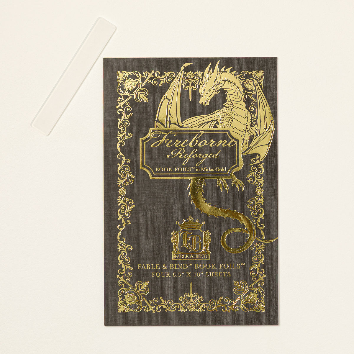 DIY Book Cover Foiling Kit - Fireborne: Gold Foil