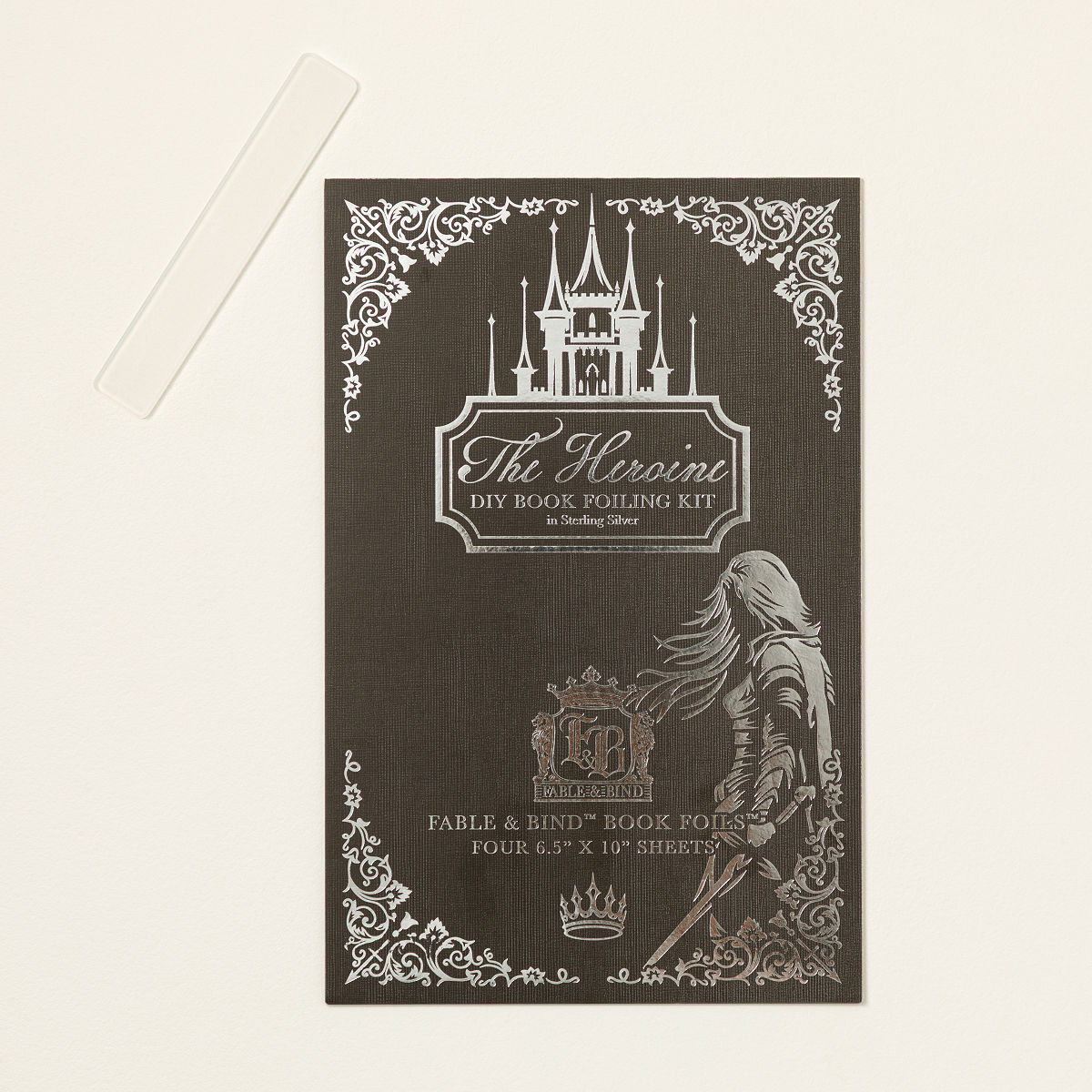 DIY Book Cover Foiling Kit - The Heroine: Silver Foil