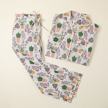 Curious Cat Pajama Set