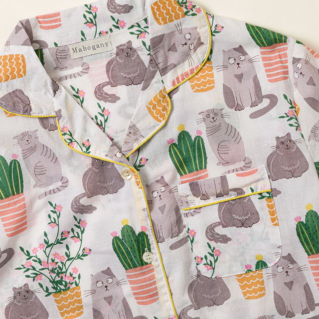Curious Cat Pajama Set