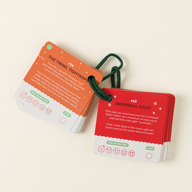 100 Fun Things to Do at Christmas Idea Cards