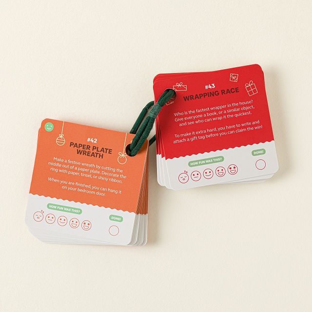100 Fun Things to Do at Christmas Idea Cards