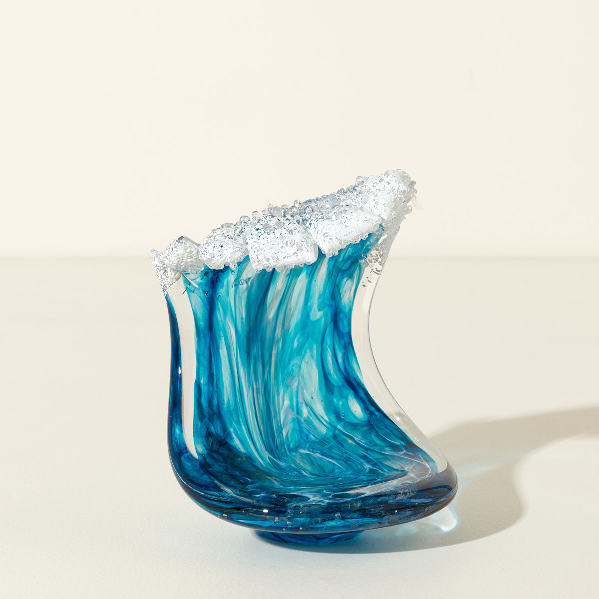 Ocean Wave Glass Sculptures - Medium