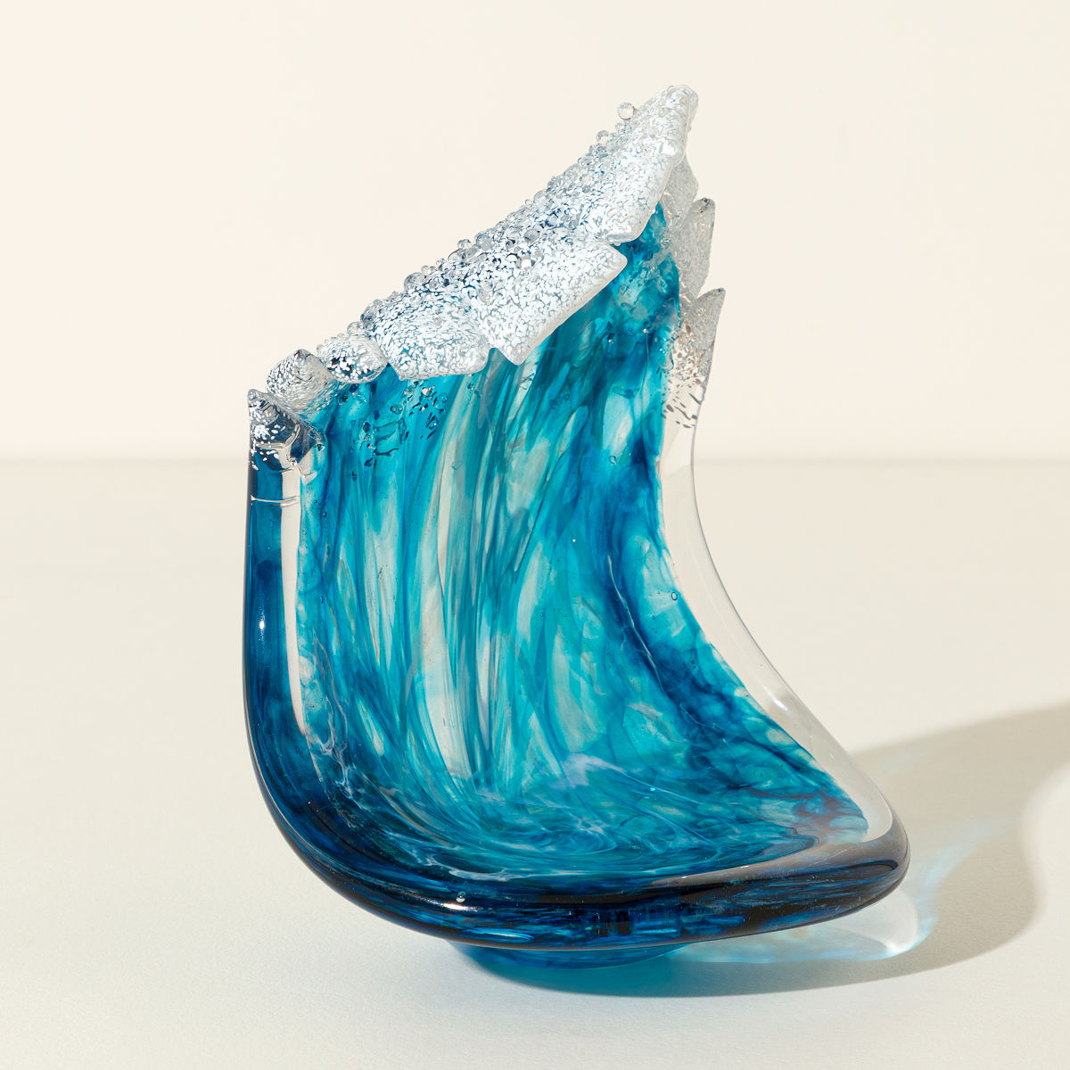 Ocean Wave Glass Sculptures - Large