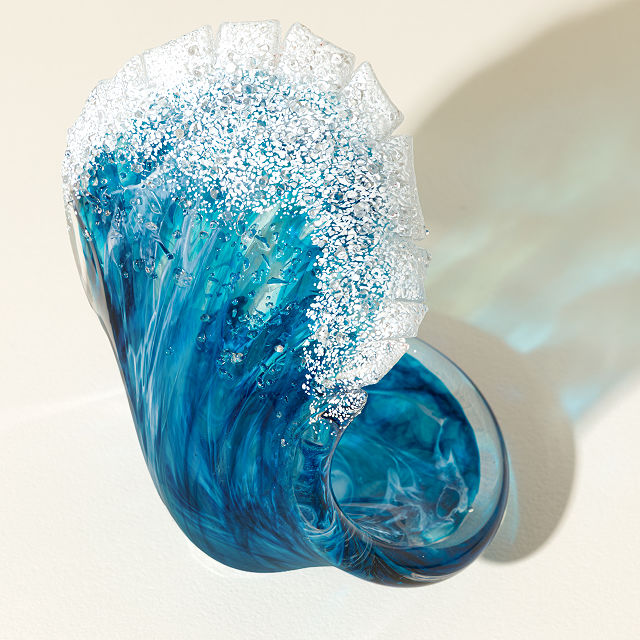 Ocean Wave Glass Sculptures