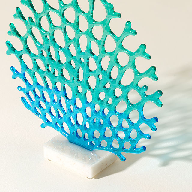 Handmade Glass Coral Sea Fan