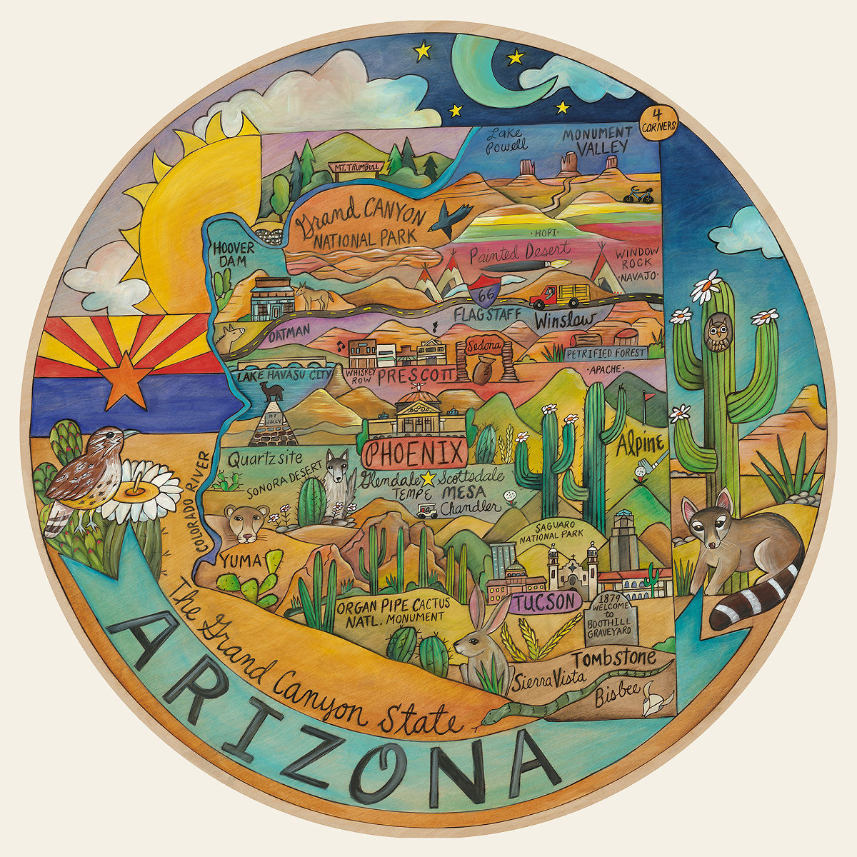 Home State Lazy Susan - Arizona
